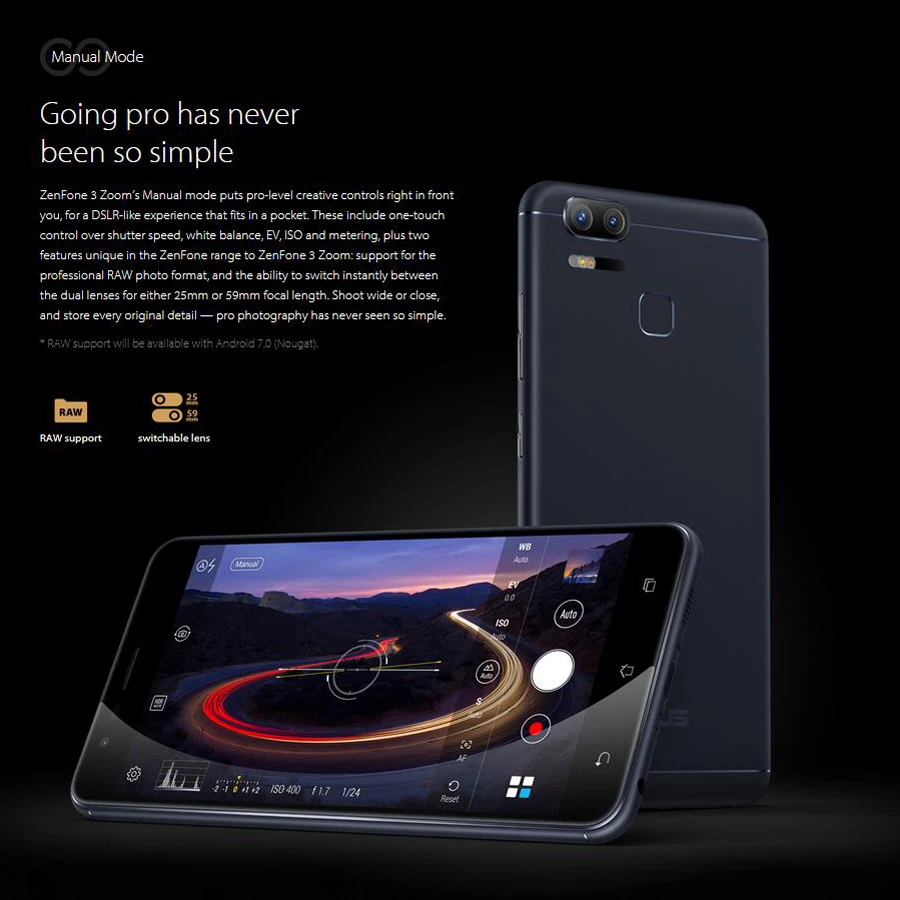 ASUS ZenFone 3 Zoom ZE553KL 4G LTE мобильный телефон 5000 мАч аккумулятор 4 Гб 128 ГБ камера 12MP 5