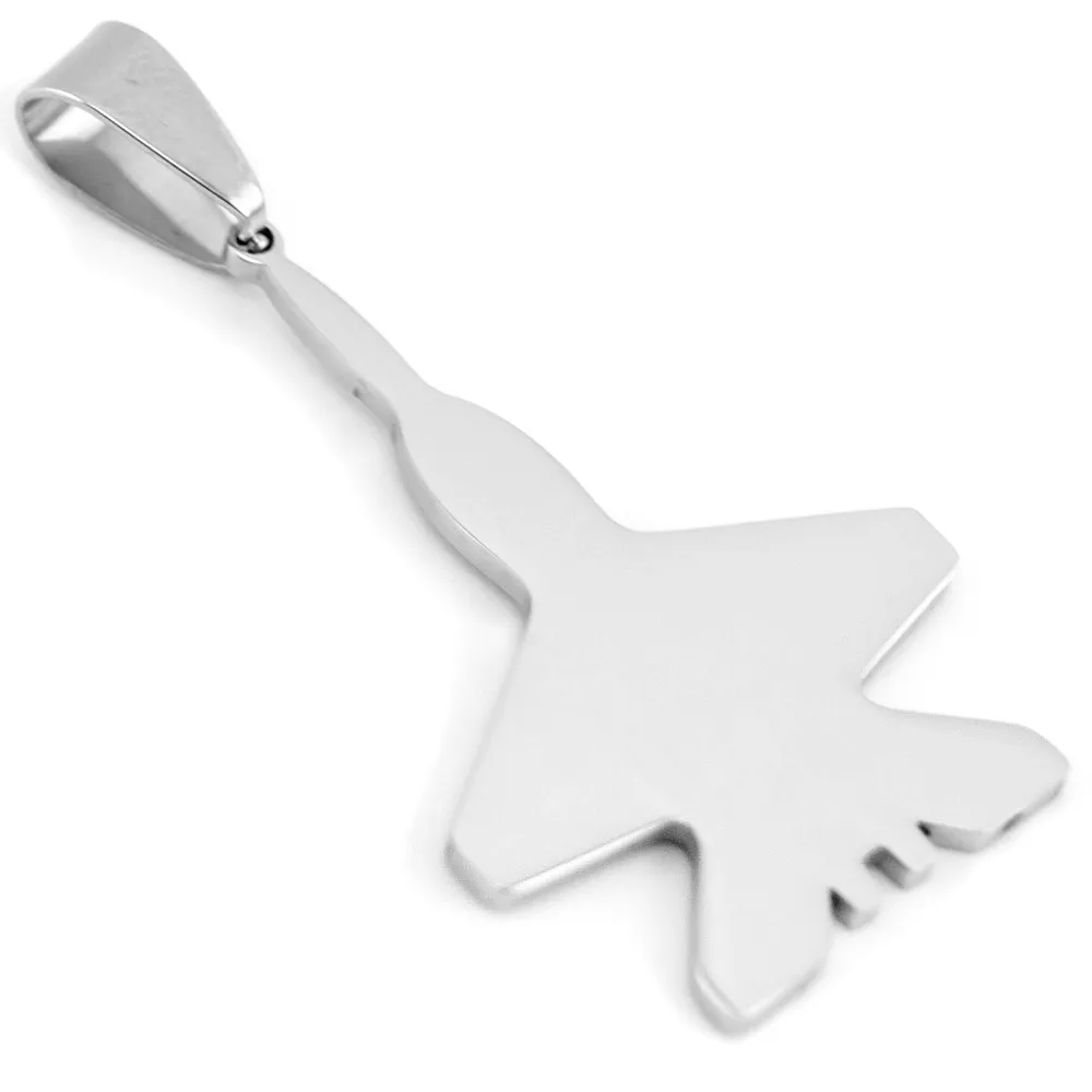 10pcs warcraft  fighter  warplane Tags Pendants for men women burnish double polished stainless steel diy Necklace Pendants