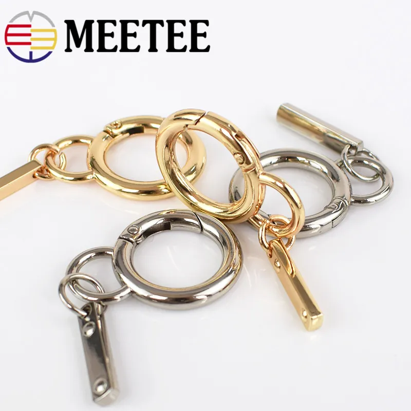 Meetee 3/5 шт. 18/30 мм модные аксессуары для ключей металлическая пружинная Пряжка