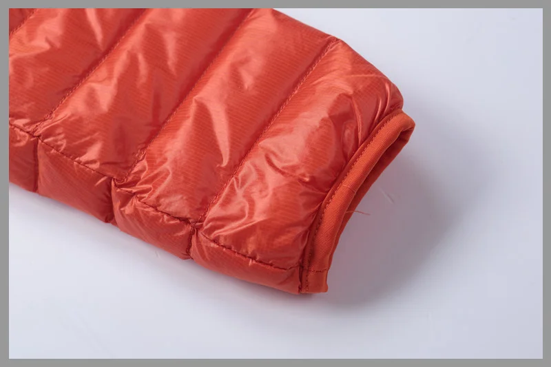 LANBAOSI Сверхлегкий подпушка куртка с капюшоном для мужчин Packable тонкий короткий легкий ветрозащитный белая утка фугу пальт