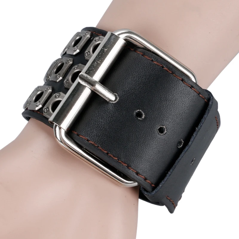 Часы Для мужчин женщин Готический Стиль холодный металл полые Кожаный ремешок