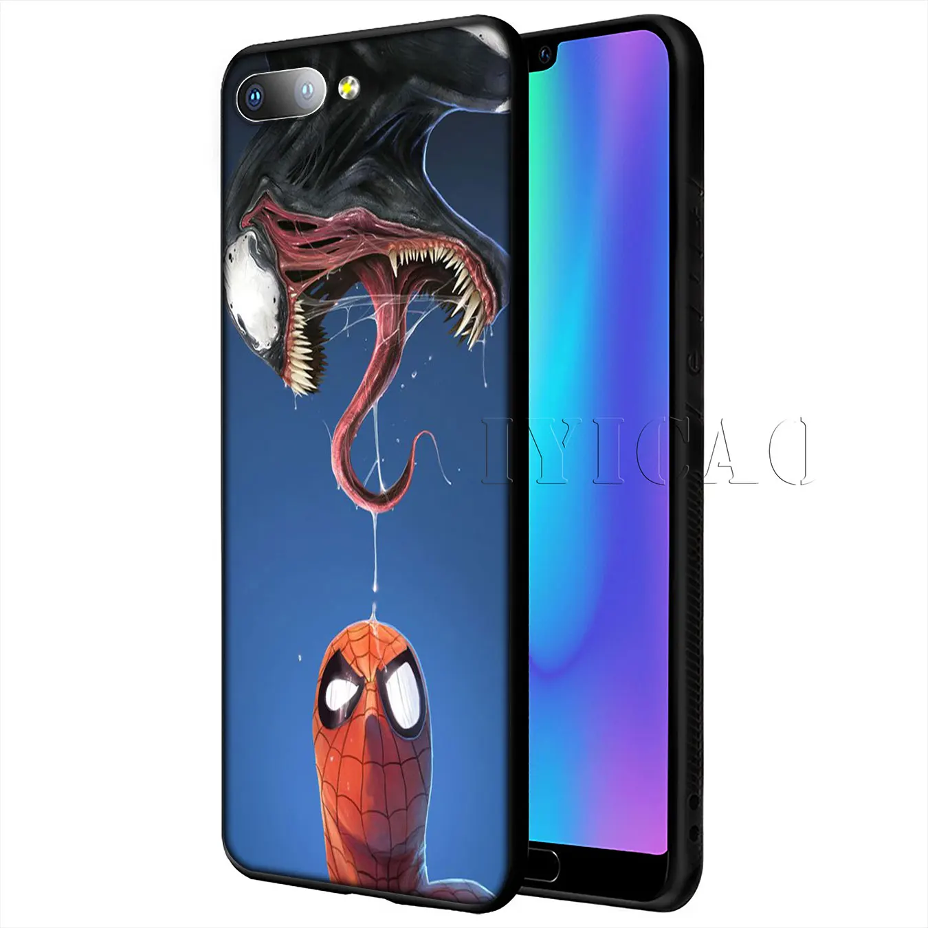 IYICAO Venom Marvel Мягкий силиконовый чехол для телефона Huawei Y9 Y7 Y6 Prime 2019 Honor 20 8C 8X8 9X10 Lite 7C 7X