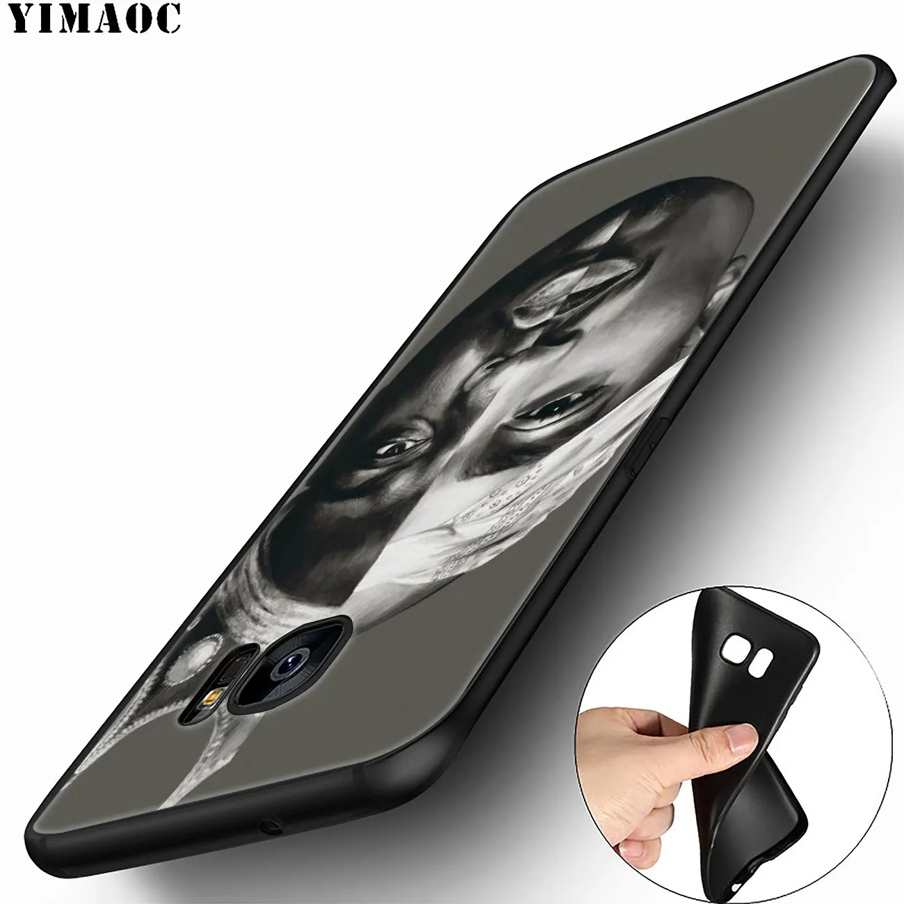 Мягкий силиконовый чехол YIMAOC 2Pac Tupac Shakur для Samsung Galaxy S10 Plus S9 S8 S6 S7 Edge S10e TPU черный