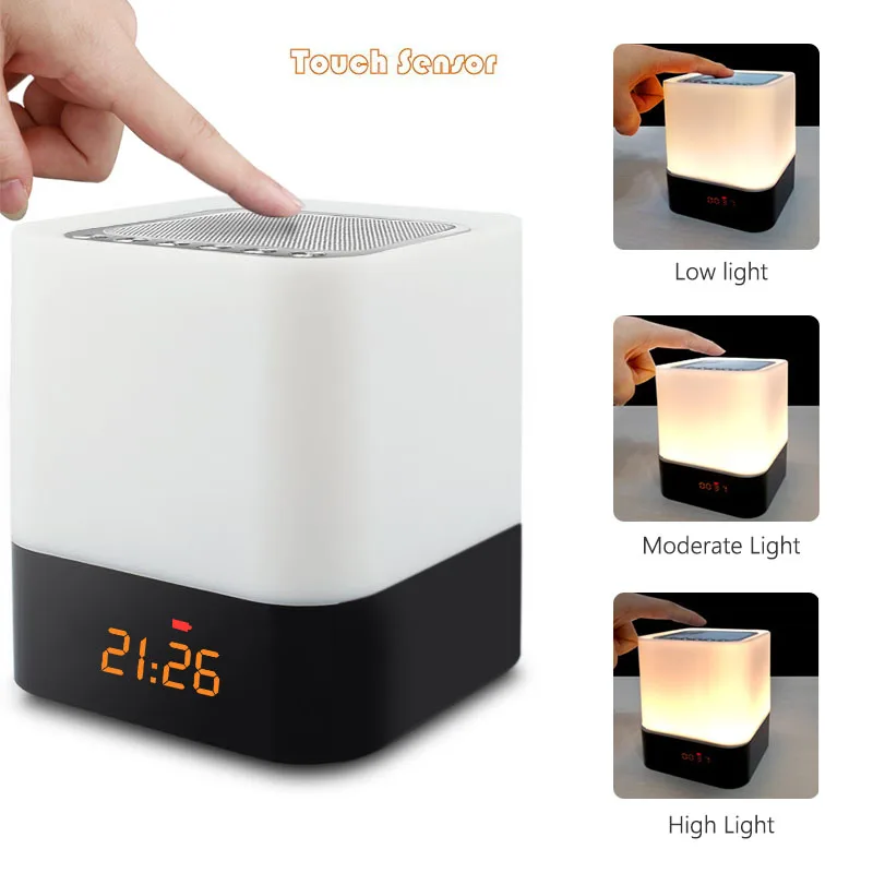 Электронные настольные часы для детей Wake Up Light Nixie ночные FM радио будильник
