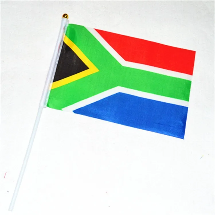 

14 * 21 cm South Africa hand signal waving flag small banner flags