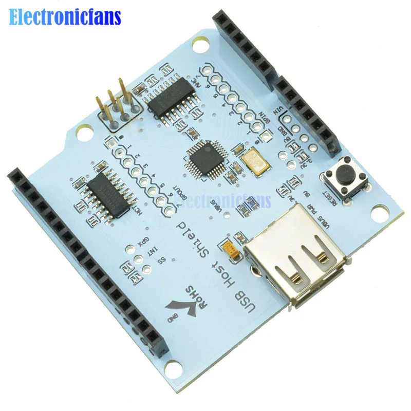 Щит хоста USB 2 0 для Arduino MEGA ADK совместимый с Google Android | Электронные компоненты и