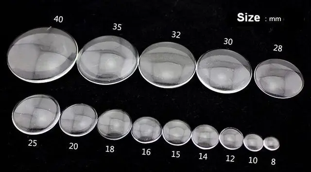 

100 Transparent Round Flatback Glass Cabochon Dome 6mm