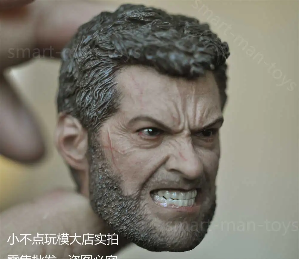 На заказ 1/6 Росомаха голова лепить сердитый Логан для 12 &quotгорячие игрушки