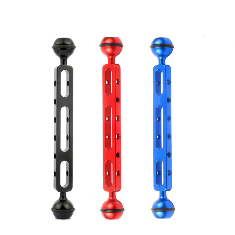 Кронштейны из алюминиевого сплава с ЧПУ для подводной вспышки, 20 см, удлинитель с шариковой головкой, адаптер для камер GoPro Hero SJcam