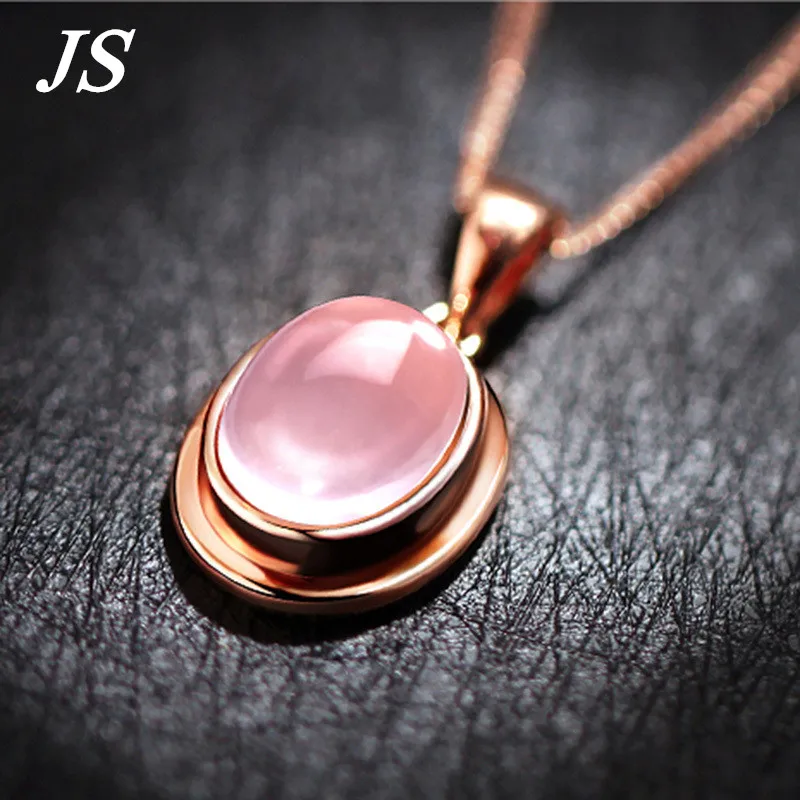Женское винтажное ожерелье JS 2016 колье из розового золота с нежным опалом женская