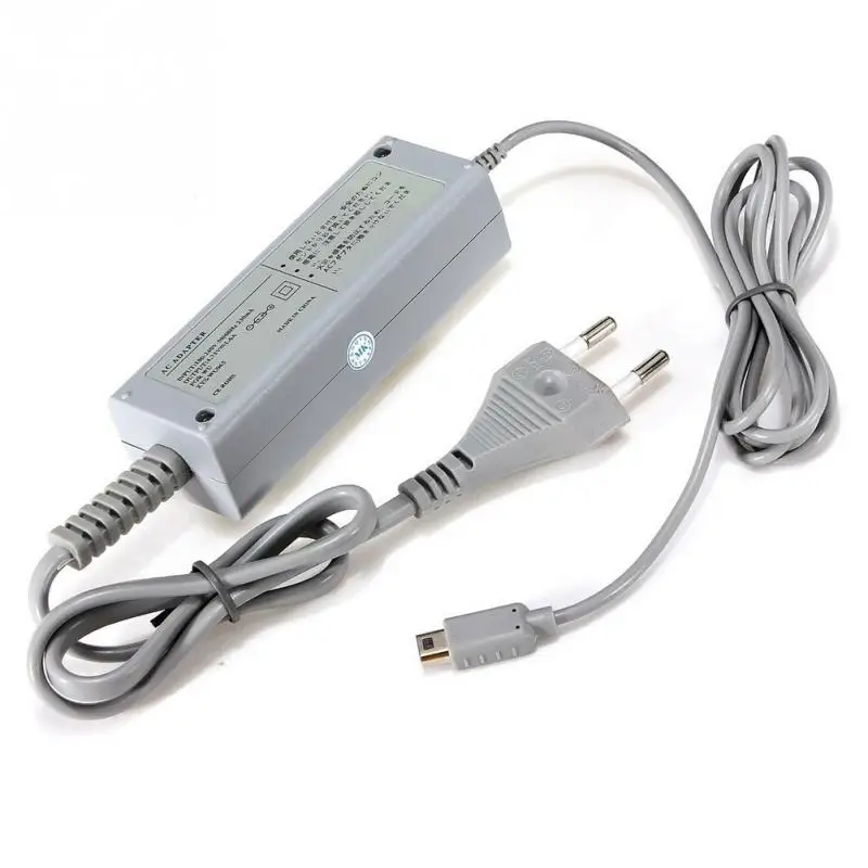 100V-240V ЕС штекер переходник для розетки Мощность Зарядное устройство Wii U геймпад |