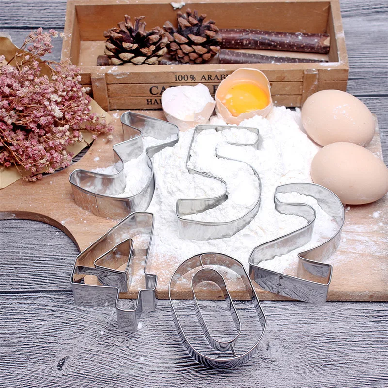 9 шт./компл. 3D цифровые инструменты для выпечки Набор DIY форма печенья 430 торта из