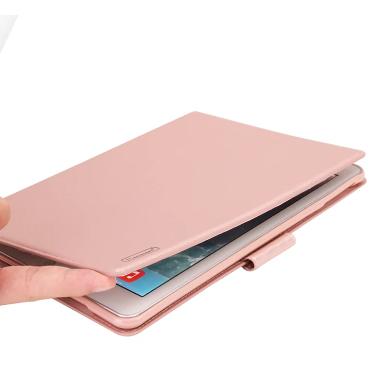 

10pcs Hanman Case for iPad 2 3 4 Business Sheepskin Leather Holder stand with Wallet Card Slot Case Cover