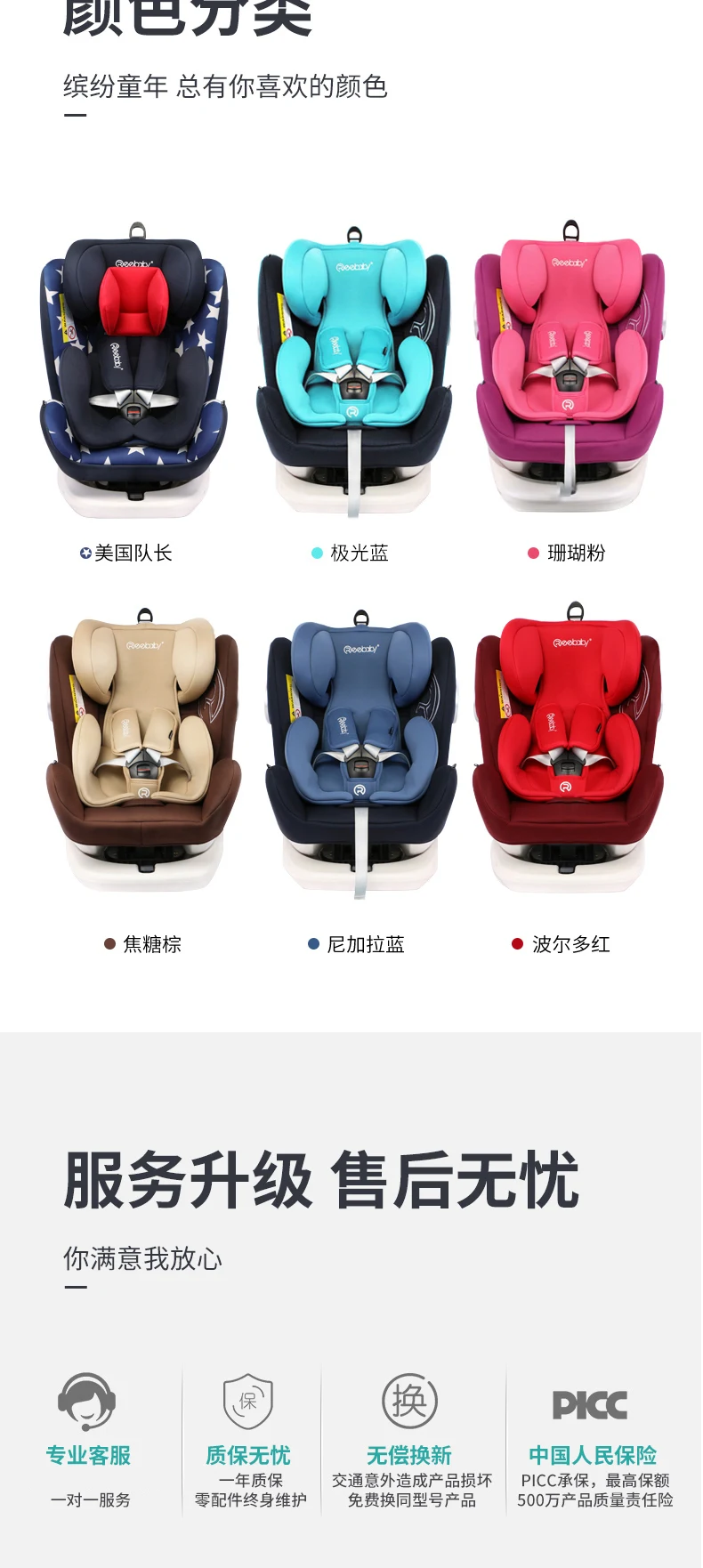 Reebaby Murphy автомобильное детское сиденье безопасности с Isofix интерфейс 0-12 лет ребенок может лежать детское автокресло с основанием