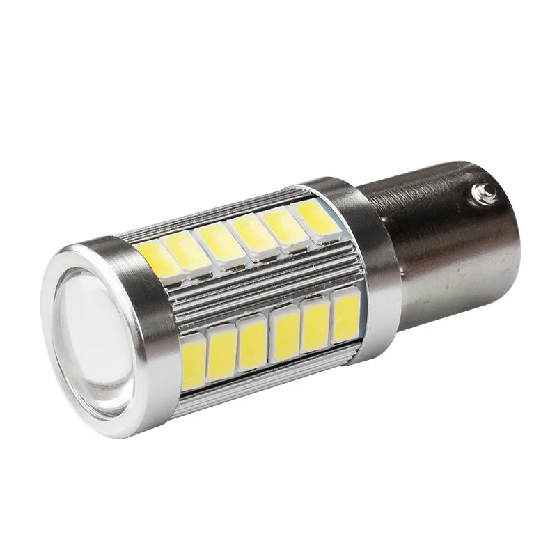 Светодиодная автомобильная лампа высокой мощности S25 P21W 1156 BA15S 1157 5630 33SMD 5730 33