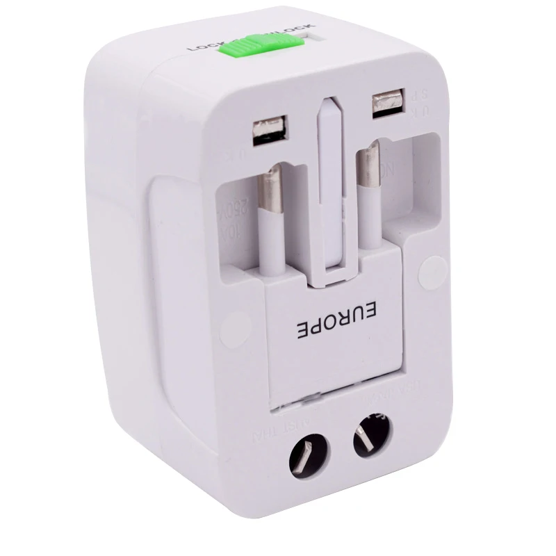 1Pcs Plug Universal Travel Adaptor Abroad Conversion Socket Global Transformation Multifunction Adapter EU US AU UK | Инструменты