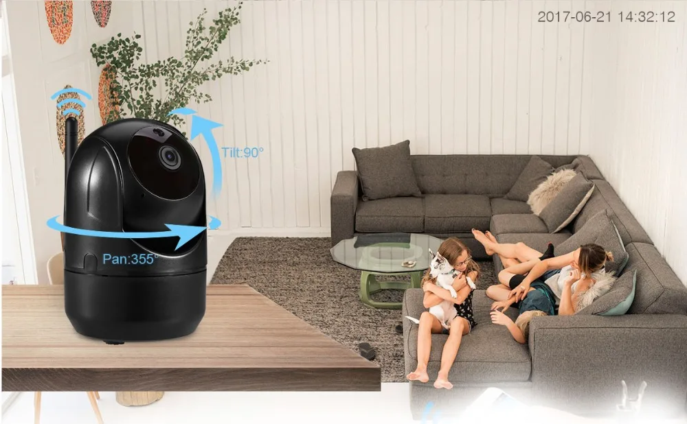 Wi-Fi беспроводная ip-камера рыбий глаз HD 720P Видео Безопасность панорамная 355