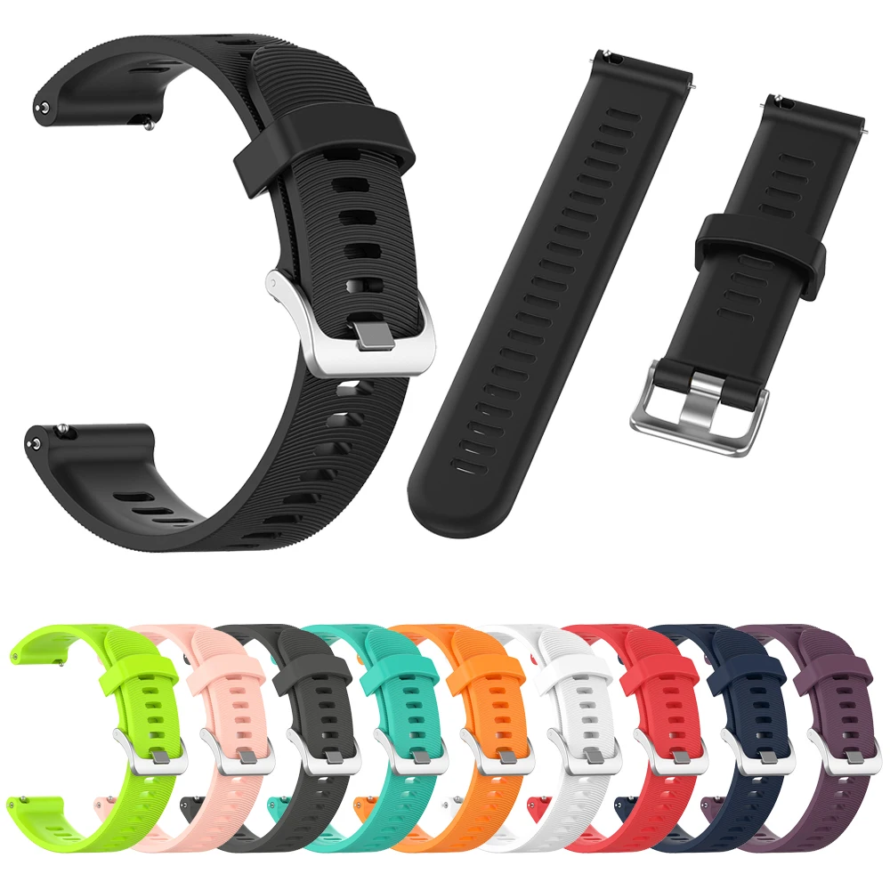 

Ремешок на запястье для часов Garmin Forerunner 245/245 м, силиконовый браслет с официальной кнопкой для часов Garmin 645 645, музыкальный подход S40