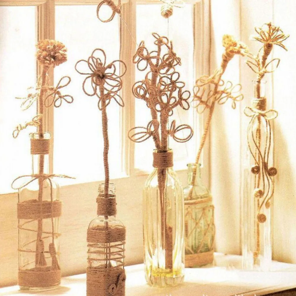 

Пеньковая веревка 30 м 3 вида цветов натуральный джутовый шпагат веревка свадебные подарки оберточная нить для вечеринок