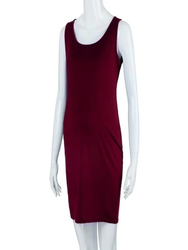 MUQGEW elegant dress for women Fashion Womens Pregnants O-Neck Sleeveless Nursing Maternity Solid Vest Dress femme enceinte#y2 | Мать и