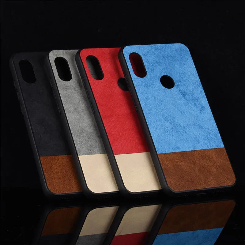 Чехол для Xiaomi Redmi Note 6 Pro два цвета ПК + ТПУ роскошный кожаный чехол |