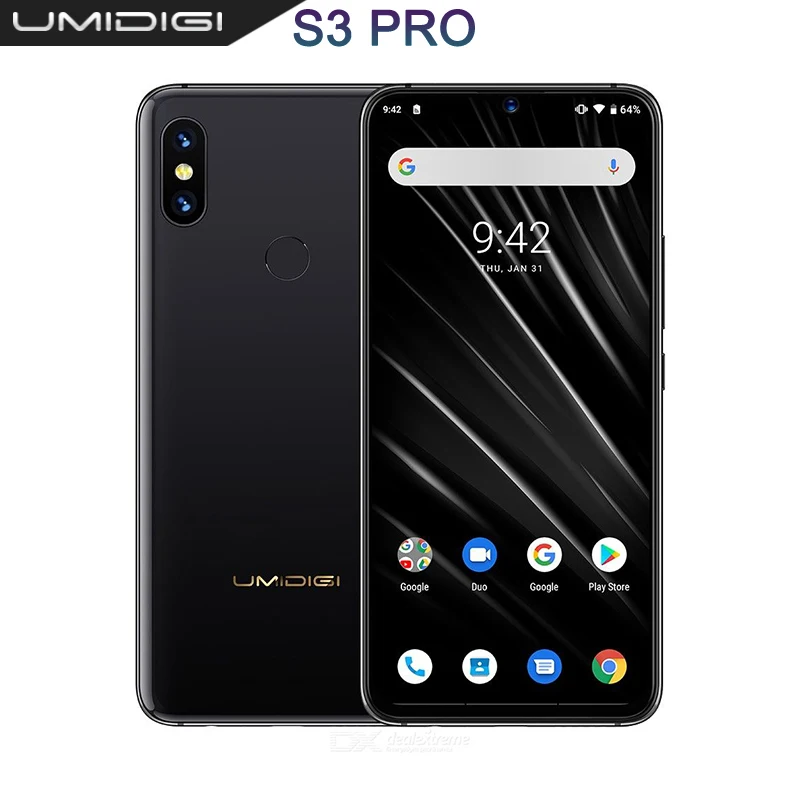 Смартфон UMIDIGI S3 PRO Android 9 0 48 Мп + 12 20 МП 5150 мАч 128 ГБ 6 3 дюйма|Смартфоны| |