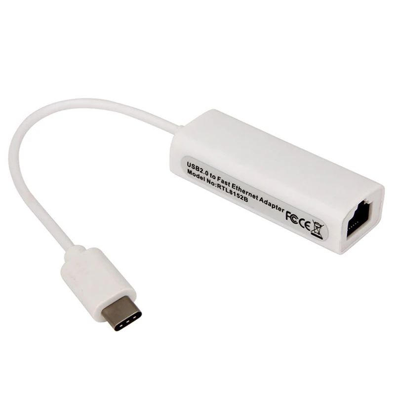 USB C Ethernet адаптер сетевой карты USB-C для оптоволкна вай-RJ45 локальной сети для MacBook Windows 7/8/10 Тип C Ethernet 10/100 Мбит/с