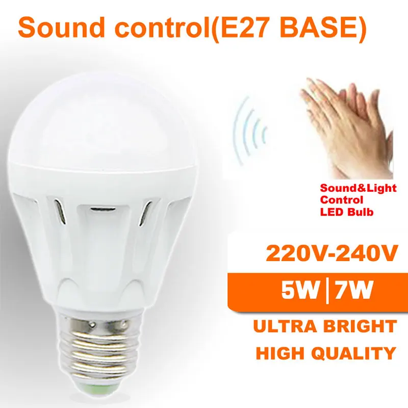 Globe Bulb Light LED Eco-Friendly Sound Control Cold White Auto Hallway Street | Лампы и освещение
