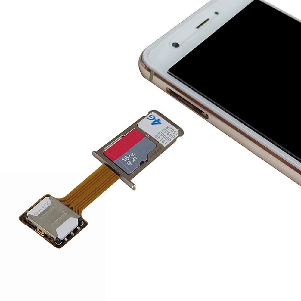 Новый двойной микро SD адаптер SIM карта гибридный для Android удлинитель 2 Прямая