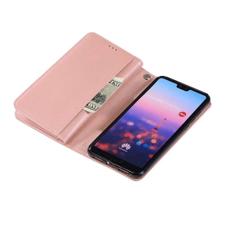 Роскошный блестящий кошелек на молнии для Huawei Mate 10 20 Pro Lite кожаный чехол с