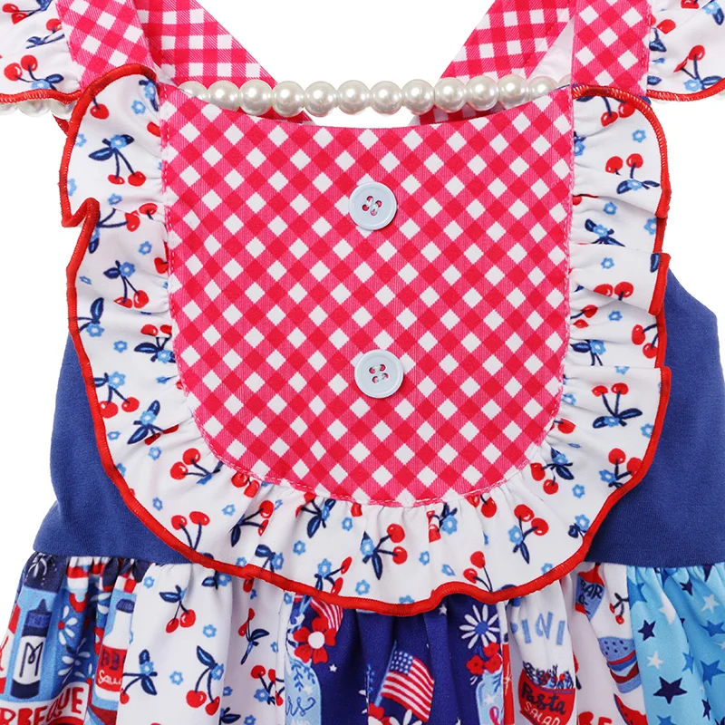 Платье для новорожденных Kaiya Angel летнее платье с цветочным принтом на спине