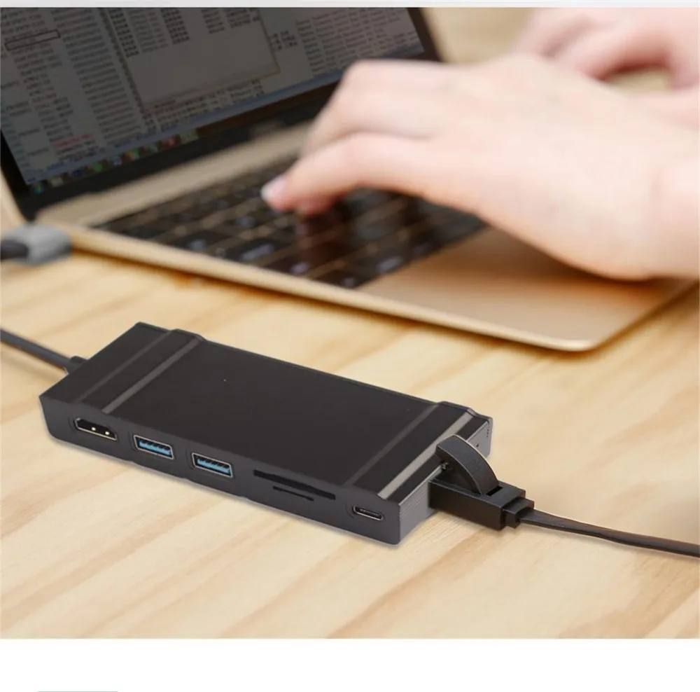Buyincoins Многофункциональный Док станция USB C etehernet LAN HDMI 3 0 Тип зарядная док для samsung S9