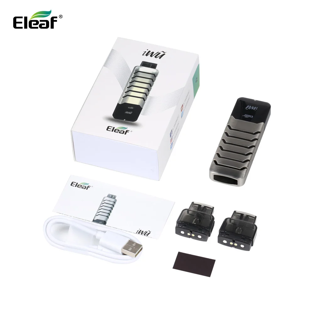 Оригинальный комплект Eleaf iWu pod system 15 Вт max и 2 мл емкость с аккумулятором 700 мАч Pod Vape