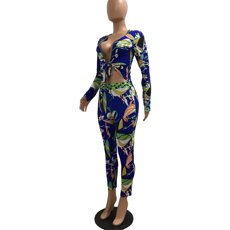 2017 Сексуальная печати женщины комбинезон многоцветный Боди С Колье Женщины
