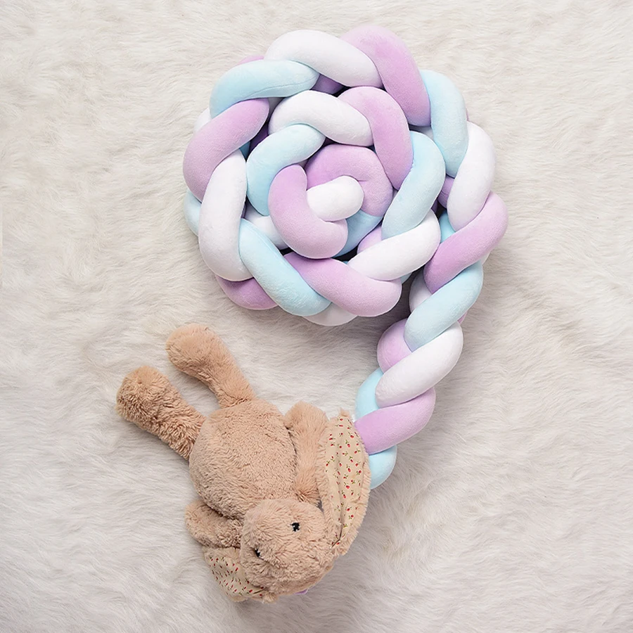 1 м/2 м/3 м ручной работы плетеная nody Knot новорожденная кровать бампер длинная завязанная тесьма Ledikant бампер детская кроватка бампер декор комнаты