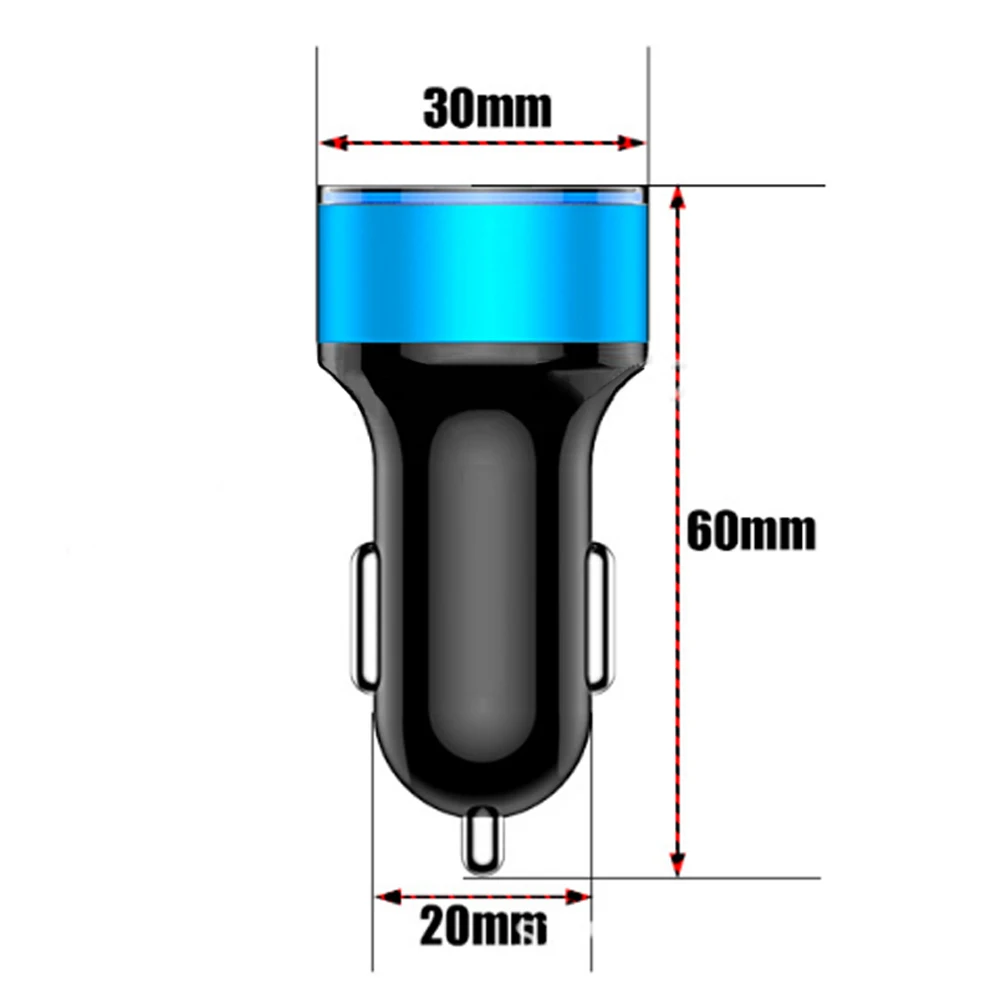 1 шт. Универсальный 3.1A Dual Usb автомобиль переходник для зарядного устройства