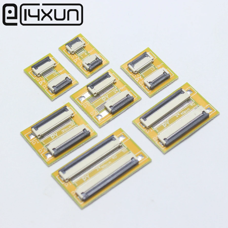 Eclyxun 1 шт. Гибкий плоский кабель FFC FPC расширение PCB шаг 0,5 мм на возраст 6, 8, 10, 12 лет, 14, 16, 20, 22, 24, 26-30 32 36 40 45 50Pin