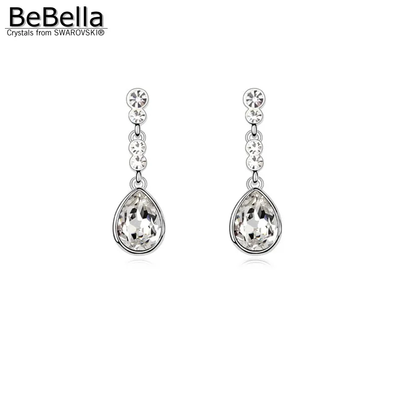 Женские серьги подвески с кристаллами BeBella merenge|earings with crystal|earrings swarovski crystalsearrings