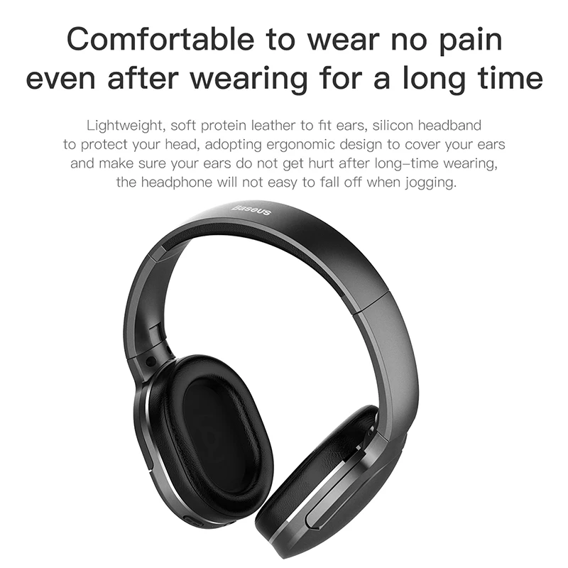 Baseus D02 Bluetooth наушники Складная гарнитура с беспроводные портативные bluetooth