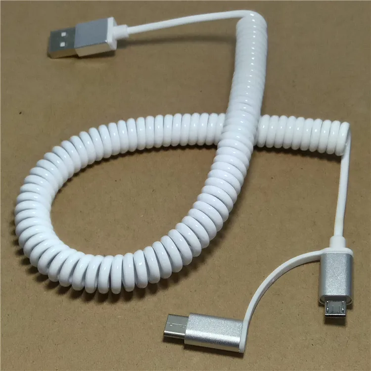 3 м/10 футов пружинный кабель Usb3.1 Type-c для синхронизации данных и зарядки