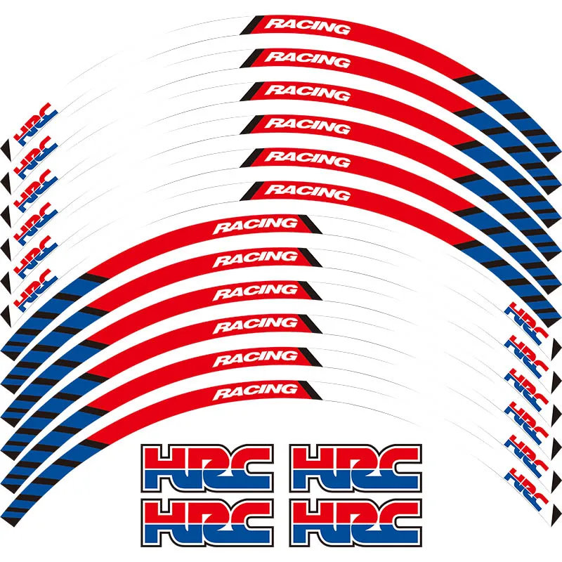 Наклейки на колеса с толстыми краями 12 шт. для HONDA REPSOL HRC CBR250RR CBR400RR CBR600RR