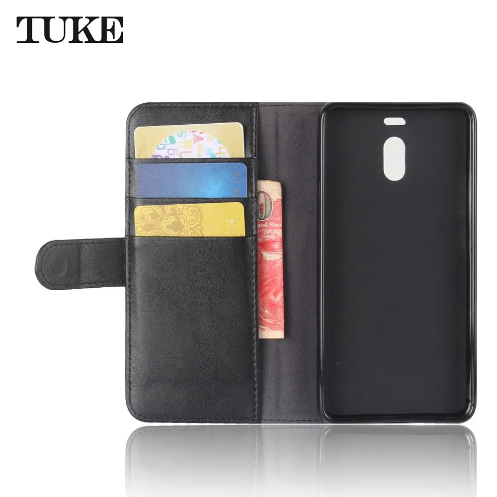 Чехол-книжка TUKE для Meizu M6 Note роскошный бумажник из натуральной кожи силиконовый