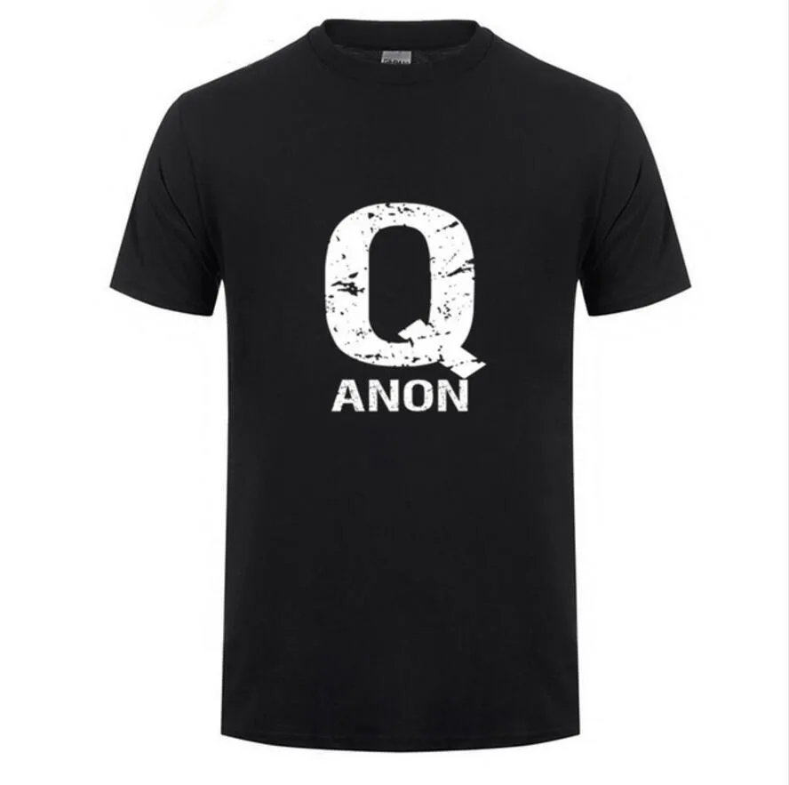 Мужская футболка QAnon Freedom белая с принтом кролика летняя буквенным 2019|Мужские