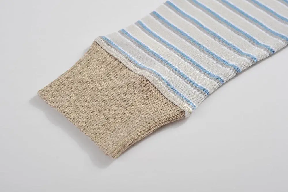 Детская одежда Детские футболки для мальчиков топы детей полосатая рубашка на