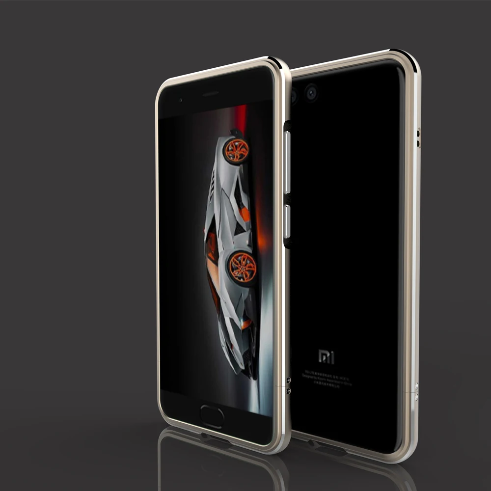 Золотой Алюминиевый чехол для Xiaomi Mi6 роскошный чехол-рамка ультра тонкий защитный алюминиевый бампер для Xiaomi Mi6 чехол 5,15 дюйма TX - Цвет: Золотой
