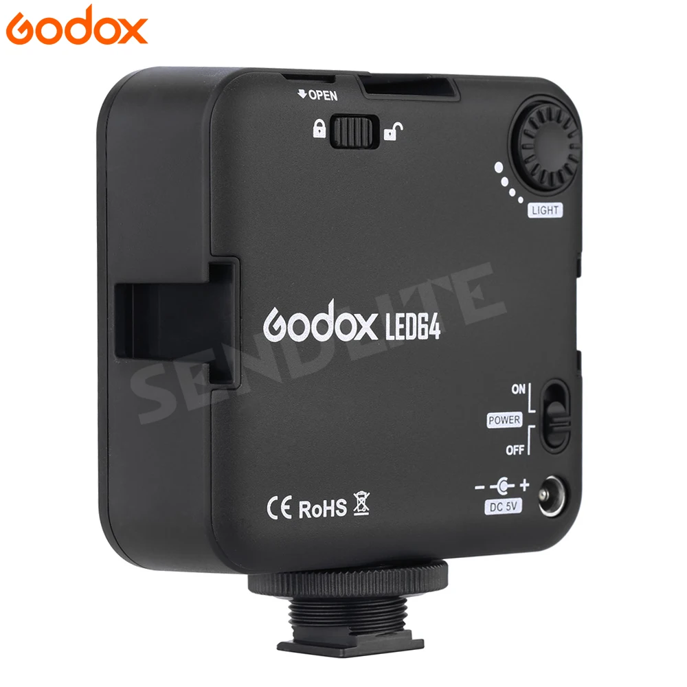 Godox 64 LED Video Camera On-camera Light for DSLR Camcorder mini DVR Selfie News Interview Macrophotography | Электроника