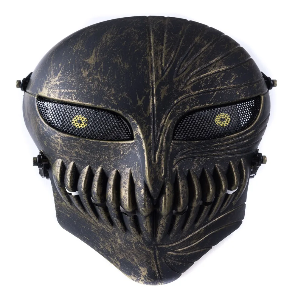 Тактическая Маска Череп для страйкбола пейнтбола игры война на все лицо