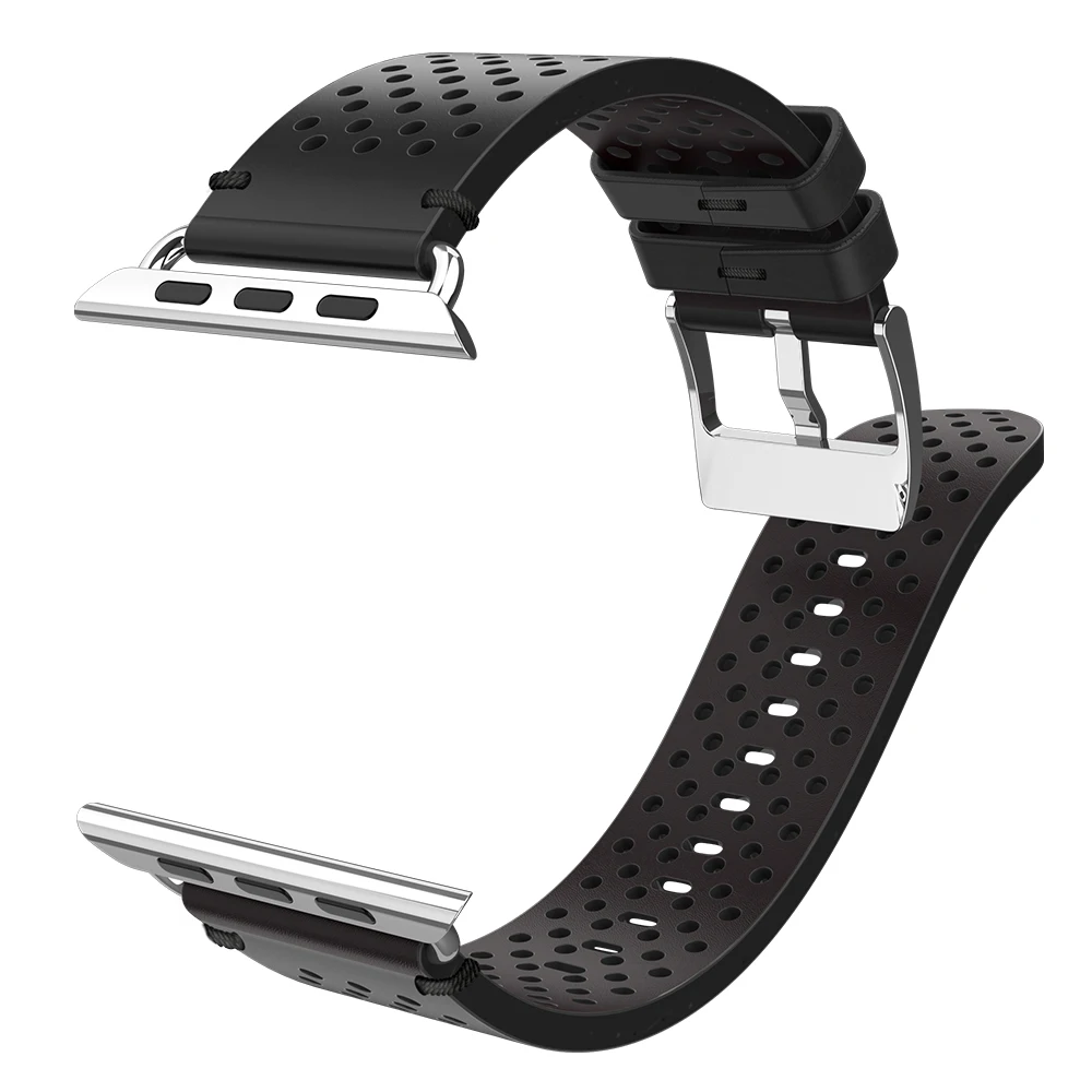 HOCO дышащий ремешок из натуральной кожи для Apple Watch Series SE 6 5 4 3 2 1 iWatch браслет 42 мм 44