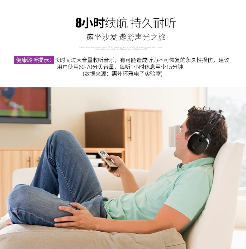 Artiste D2 беспроводная 2,4G 30M дистанция HIFI шумоподавление ТВ наушники DVD ТВ Видео игровая гарнитура наушники для компьютера ТВ