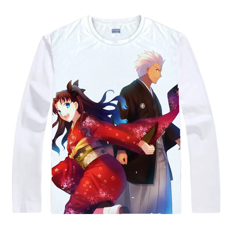 Аниме рубашка Coolprint Fate Zero EXTRA футболки в разных стилях длинная с принтом саблей